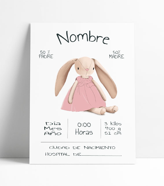 ilustraciones personalizadas natalicios